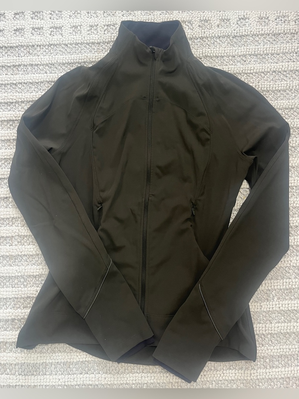 Lululemon Jacket Size 6 Dark Olive Green Full Zip